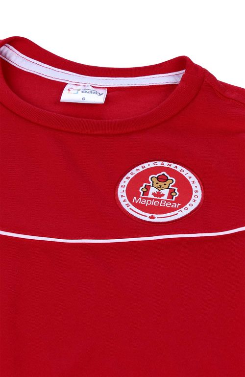 Camiseta Vermelha Uniforme Maple Bear Infantil